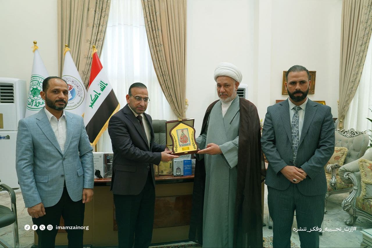 مؤسّسة الإمام زين العابدين (عليه السلام) للبحوث والدراسات تبحث آفاق التعاون العلمي مع جامعة الكوفة